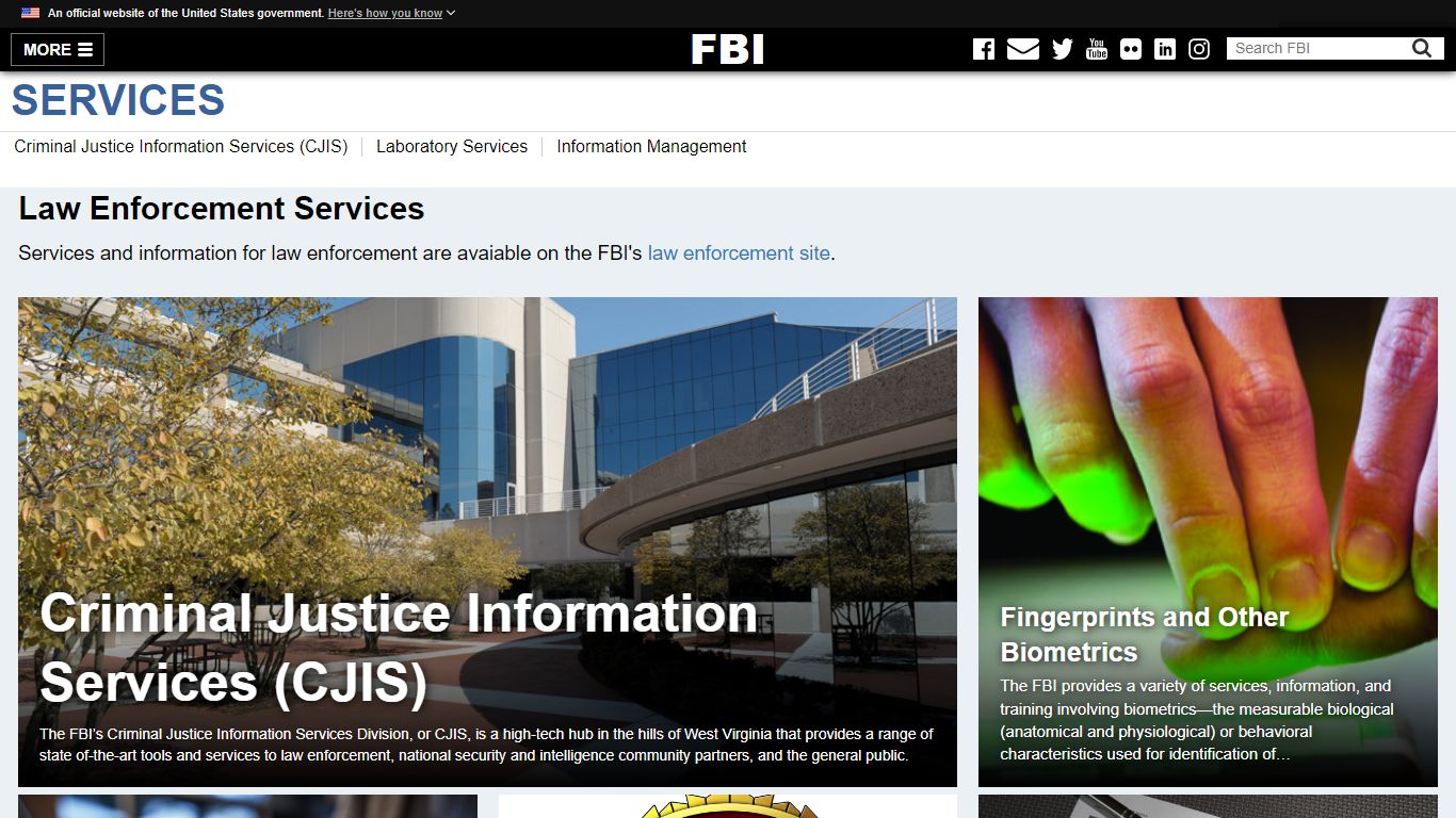 Services — FBI - Federal Bureau of Investigation